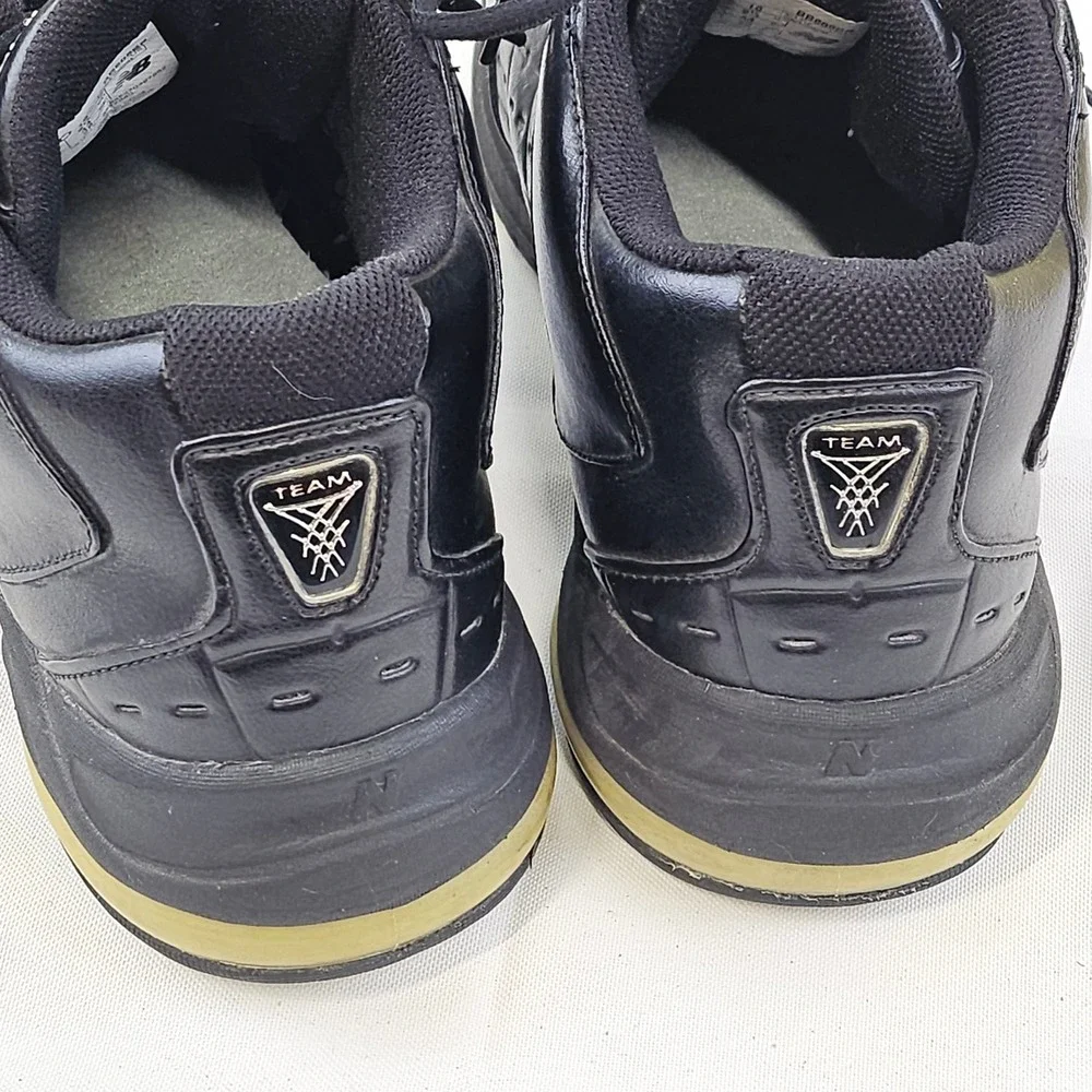 Vtg New Balance 888 Team Basketball Shoes Sneakers Black Leather BB888BP Men 10D